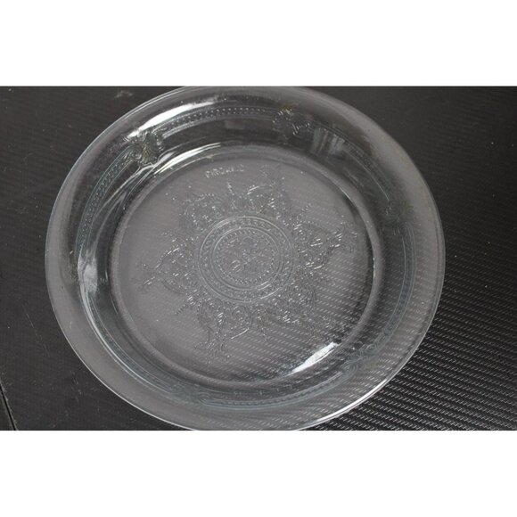 Fire King Glass Pie Plate w/ Beautiful Design - Picture 2 of 5
